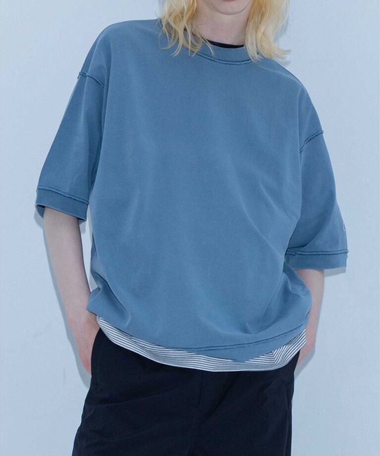 MONKEY TIME「＜Champion × monkey time＞ ピグメント リブ Tシャツ」|Tシャツ・カットソー|