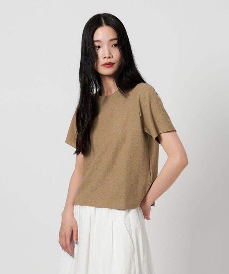BEAUTY&YOUTH UNITED ARROWS「ラメ ショートスリーブ Tシャツ」|Tシャツ・カットソー|