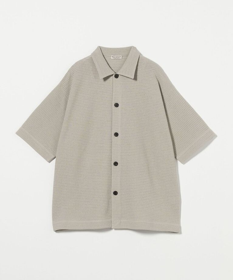 BEAUTY&YOUTH UNITED ARROWS「 パナマ ショートスリーブ ニットシャツ」|カーディガン|NATURAL