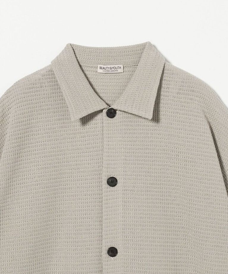 BEAUTY&YOUTH UNITED ARROWS「 パナマ ショートスリーブ ニットシャツ」|カーディガン|