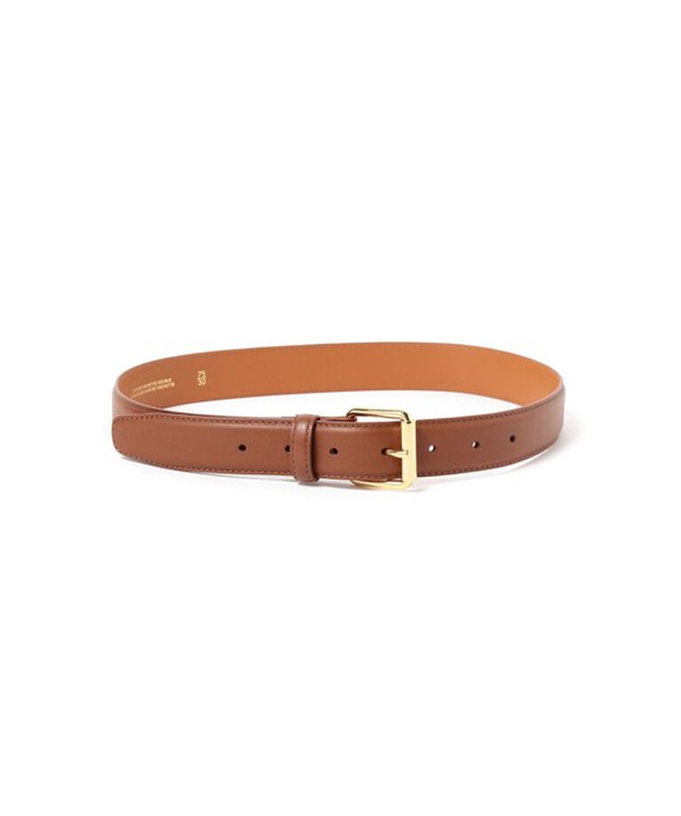 Demi-Luxe BEAMS 「MAISON BOINET / カーフレザーベルト 28mm」|ベルト|BROWN/GOLD