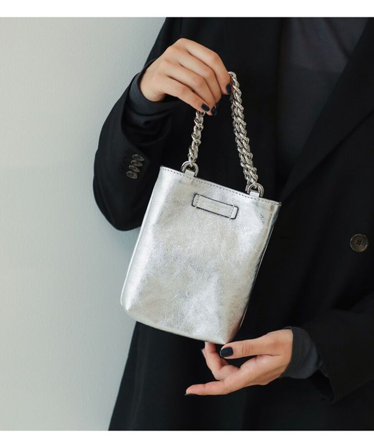 Demi-Luxe BEAMS 「GIANNI CHIARINI / CAMILLA メタリック レザートートバッグ」|トートバッグ|