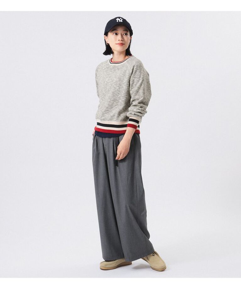 BEAMSBOY「Gramicci × BEAMS BOY / 別注 2プリーツ ワイド スラックス」|チノ|