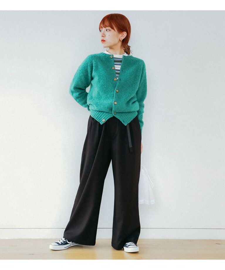 BEAMSBOY「Gramicci × BEAMS BOY / 別注 2プリーツ ワイド スラックス」|チノ|