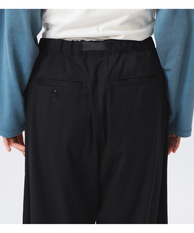 BEAMSBOY「Gramicci × BEAMS BOY / 別注 2プリーツ ワイド スラックス」|チノ|