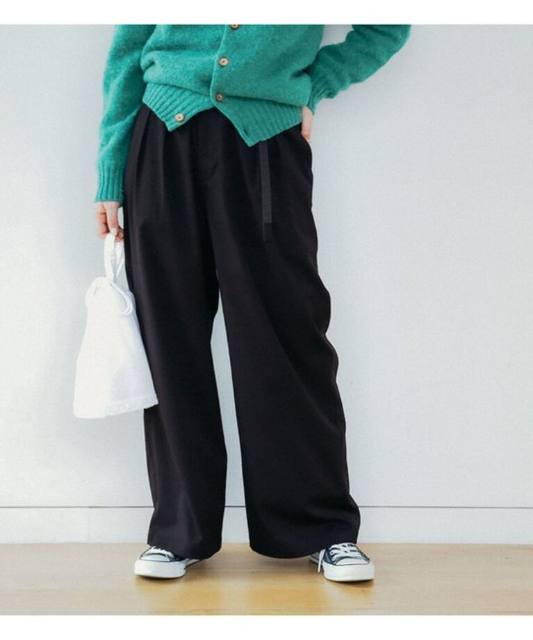 BEAMSBOY「Gramicci × BEAMS BOY / 別注 2プリーツ ワイド スラックス」|チノ|