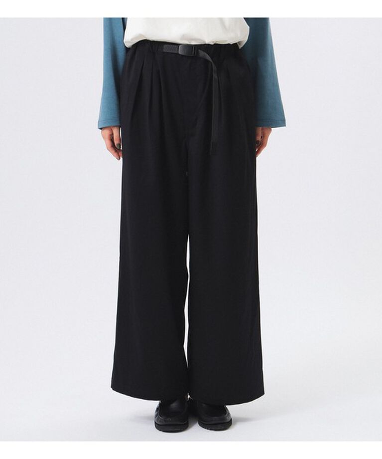 BEAMSBOY「Gramicci × BEAMS BOY / 別注 2プリーツ ワイド スラックス」|チノ|