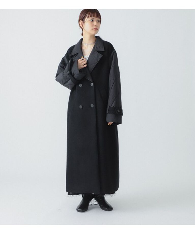 Ray BEAMS 「RBS / キルティング キリカエ コート」|ダッフルコート|