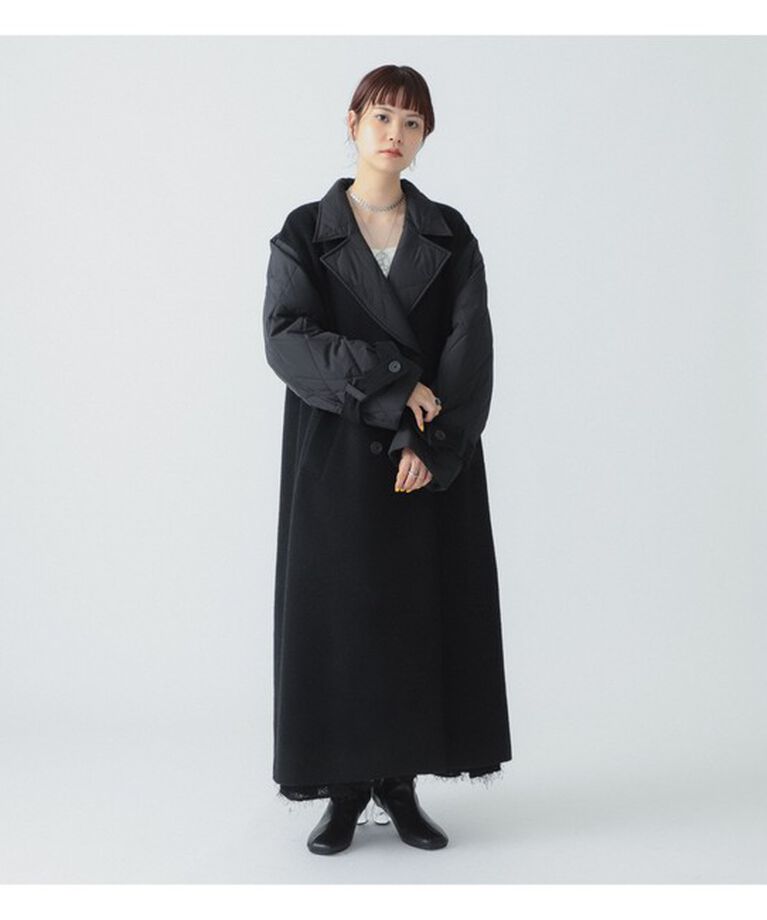 Ray BEAMS 「RBS / キルティング キリカエ コート」|ダッフルコート|