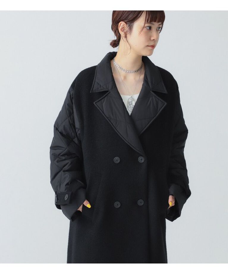 Ray BEAMS 「RBS / キルティング キリカエ コート」|ダッフルコート|