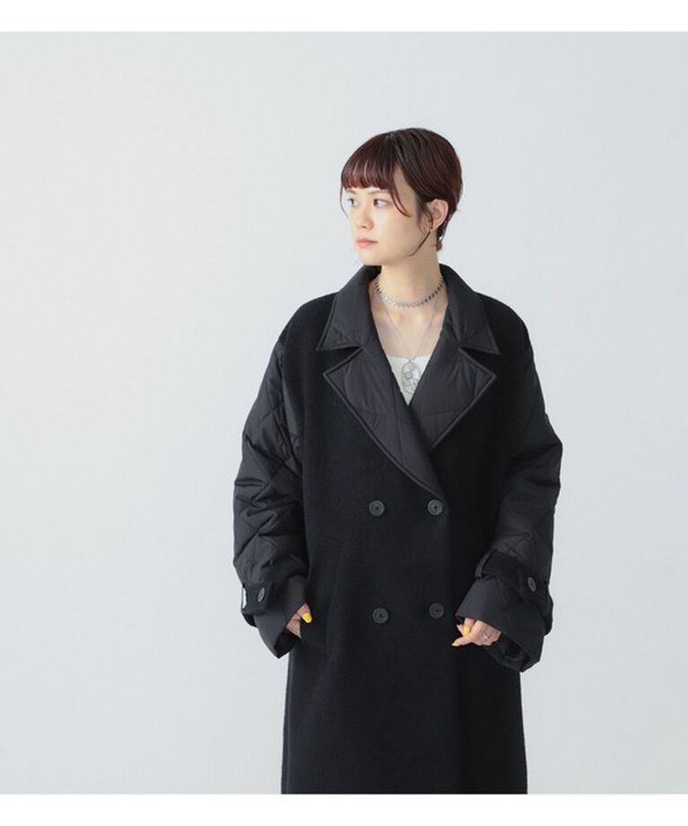 Ray BEAMS 「RBS / キルティング キリカエ コート」|ダッフルコート|