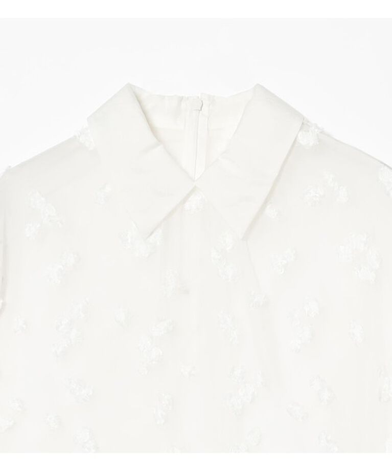 Demi-Luxe BEAMS 「シアーカット ジャガード ブラウス」|シャツ・ブラウス|