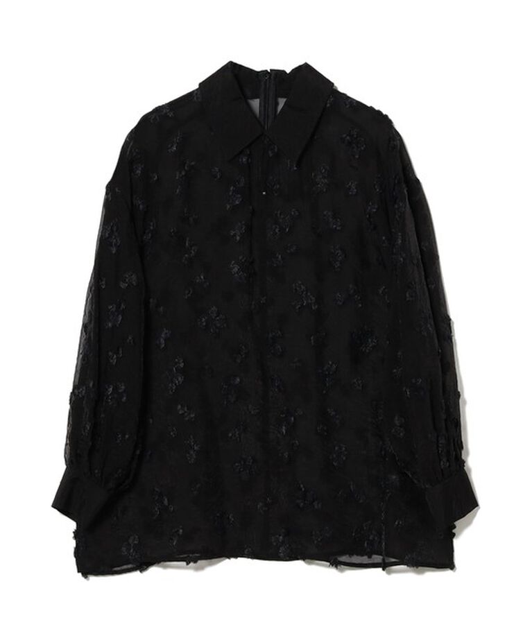 Demi-Luxe BEAMS 「シアーカット ジャガード ブラウス」|シャツ・ブラウス|