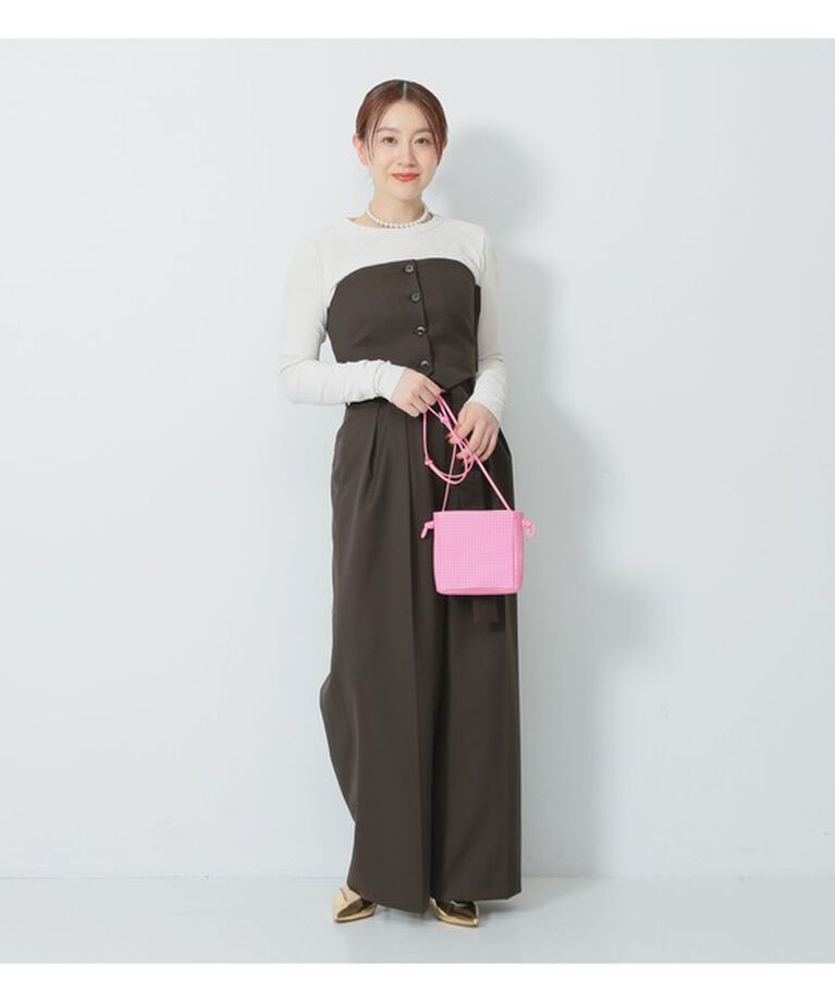 Demi-Luxe BEAMS 「ポリエステル ウール ツイル ビスチェ」|シャツ・ブラウス|