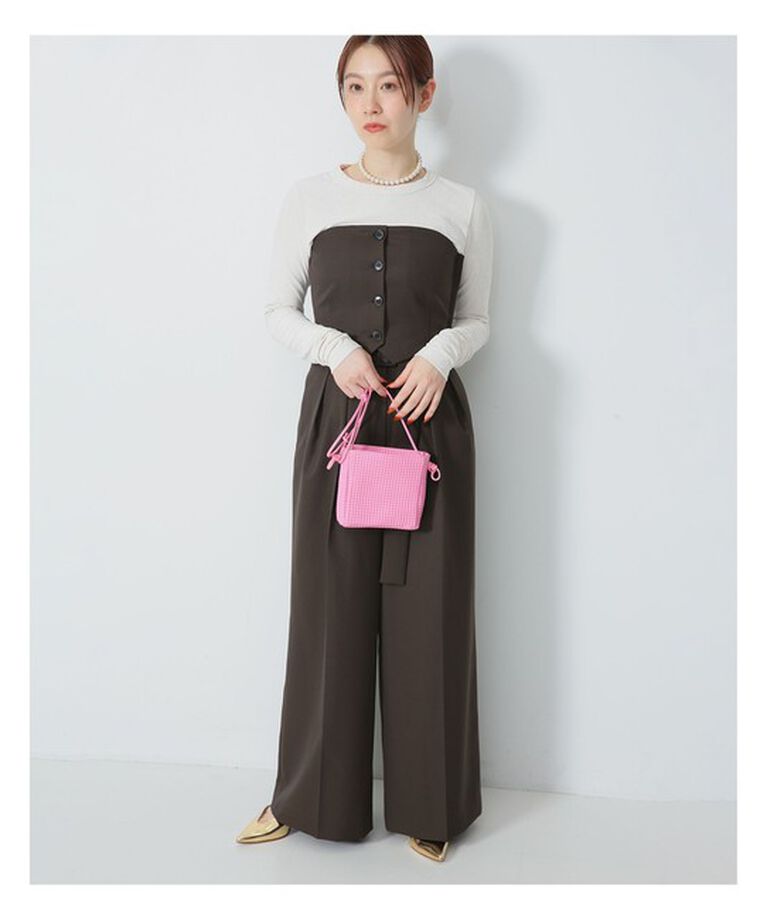 Demi-Luxe BEAMS 「ポリエステル ウール ツイル ビスチェ」|シャツ・ブラウス|