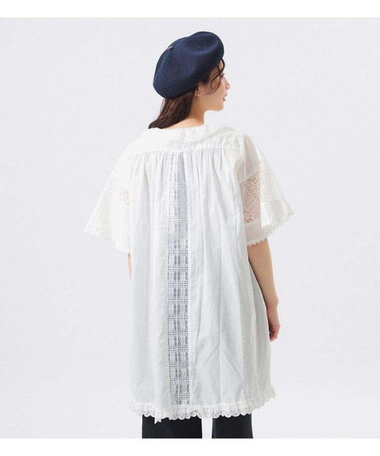 BEAMSBOY「【別注】TORI-TO / アシメ フリル シャツ」|シャツ・ブラウス|WHITE