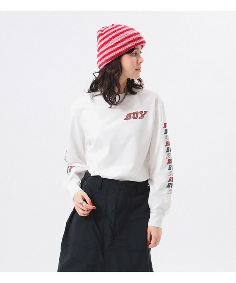 BEAMSBOY「ボーイ ロゴ ロング スリーブ」|Tシャツ・カットソー|