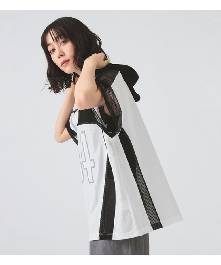 Ray BEAMS 「メッシュ ナンバーロゴ ビッグ Tシャツ」|Tシャツ・カットソー|