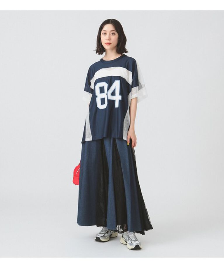 Ray BEAMS 「メッシュ ナンバーロゴ ビッグ Tシャツ」|Tシャツ・カットソー|