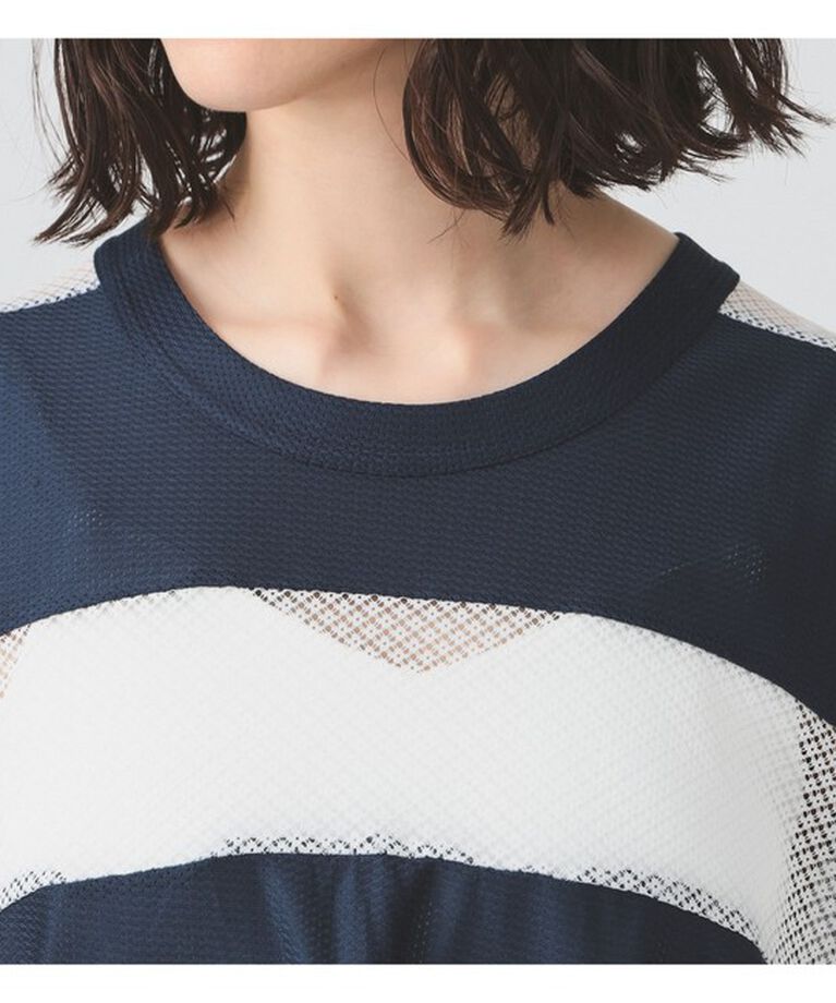 Ray BEAMS 「メッシュ ナンバーロゴ ビッグ Tシャツ」|Tシャツ・カットソー|