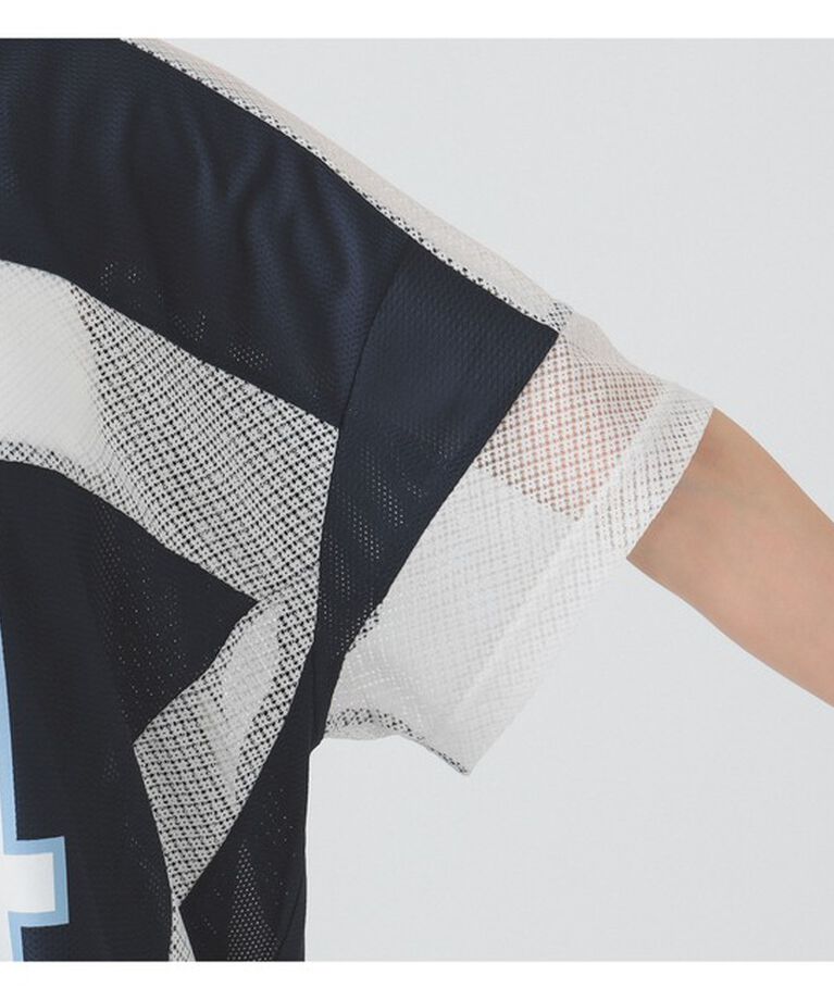Ray BEAMS 「メッシュ ナンバーロゴ ビッグ Tシャツ」|Tシャツ・カットソー|