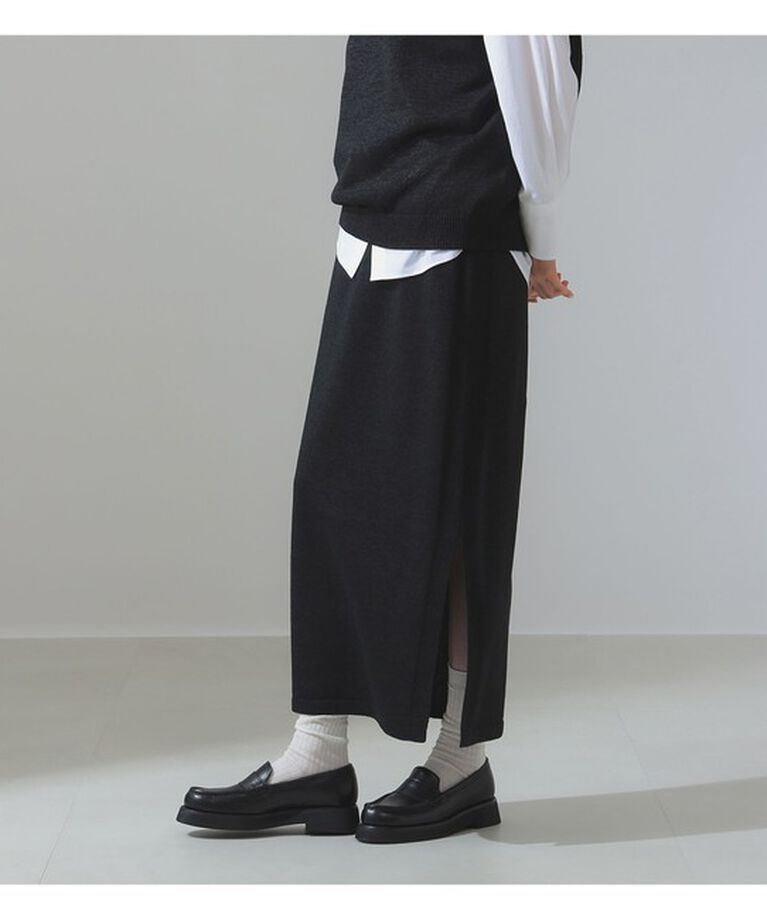 Demi-Luxe BEAMS 「和紙 コットン タイト スカート」|スカート|