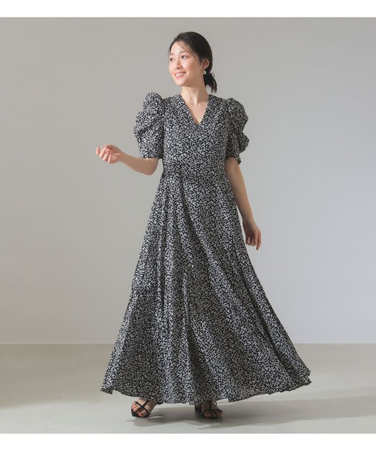 Demi-Luxe BEAMS 「MARIHA / メヌエット プリント ワンピース」|ワンピース|SPRNG BERRIES BLACK