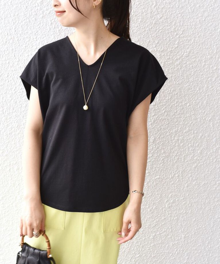 SHIPS for women「* オーガニックコットン ネック コクーン TEE◇」|Tシャツ・カットソー|