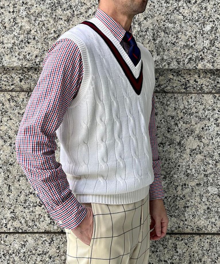 SHIPS「【Southwick別注】Alan Paine: Wool Cricket Vest」|ベスト・ジレ|