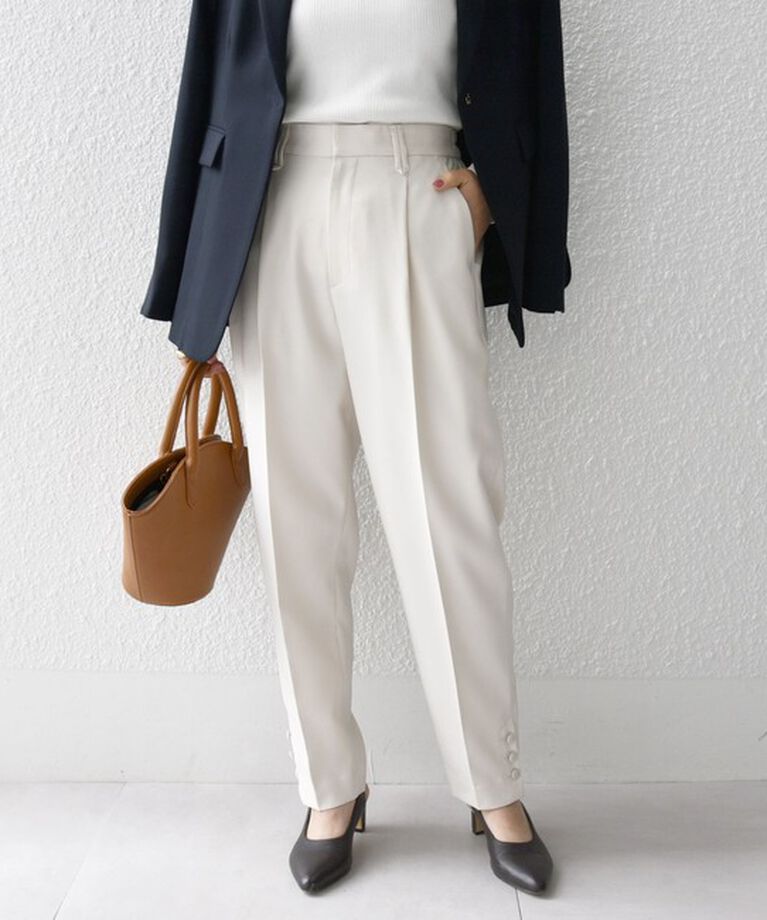 SHIPS any「SHIPS any: ドライツイル テーパード パンツ［NAVY BLUE］」|その他|