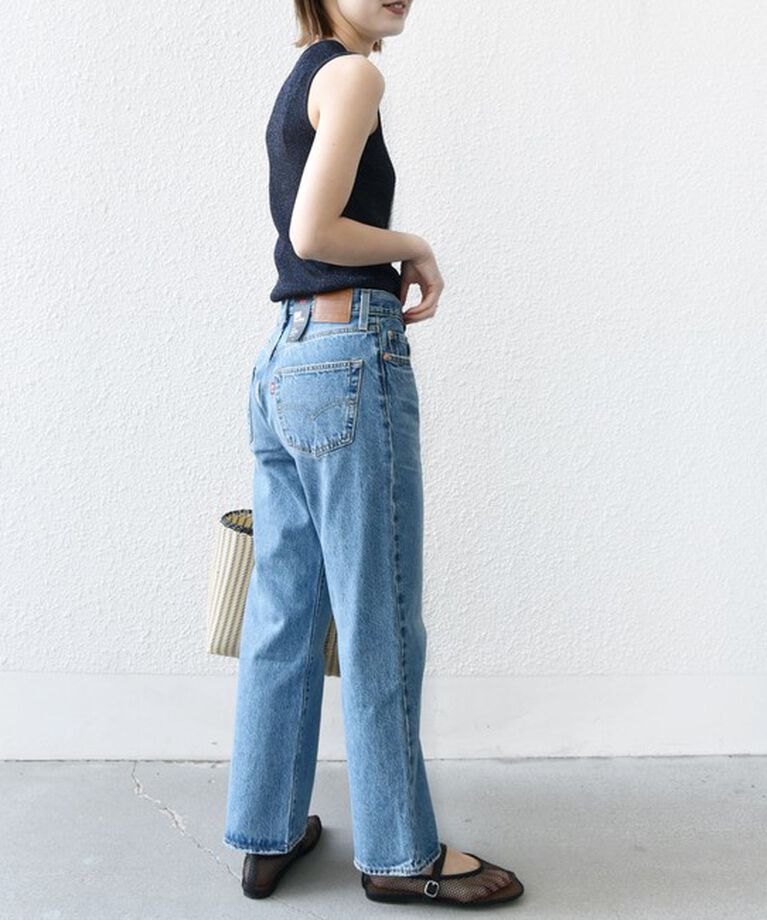 SHIPS for women「〈手洗い可能〉ラメ ノースリーブ ニット」|ニット・セーター|