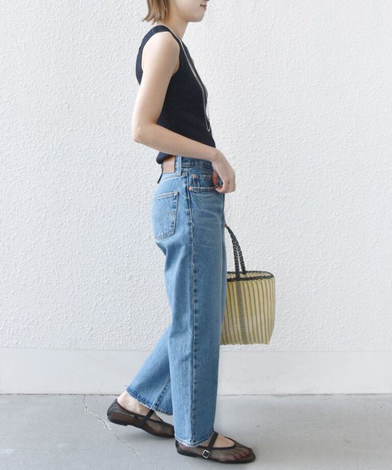 SHIPS for women「〈手洗い可能〉ラメ ノースリーブ ニット」|ニット・セーター|