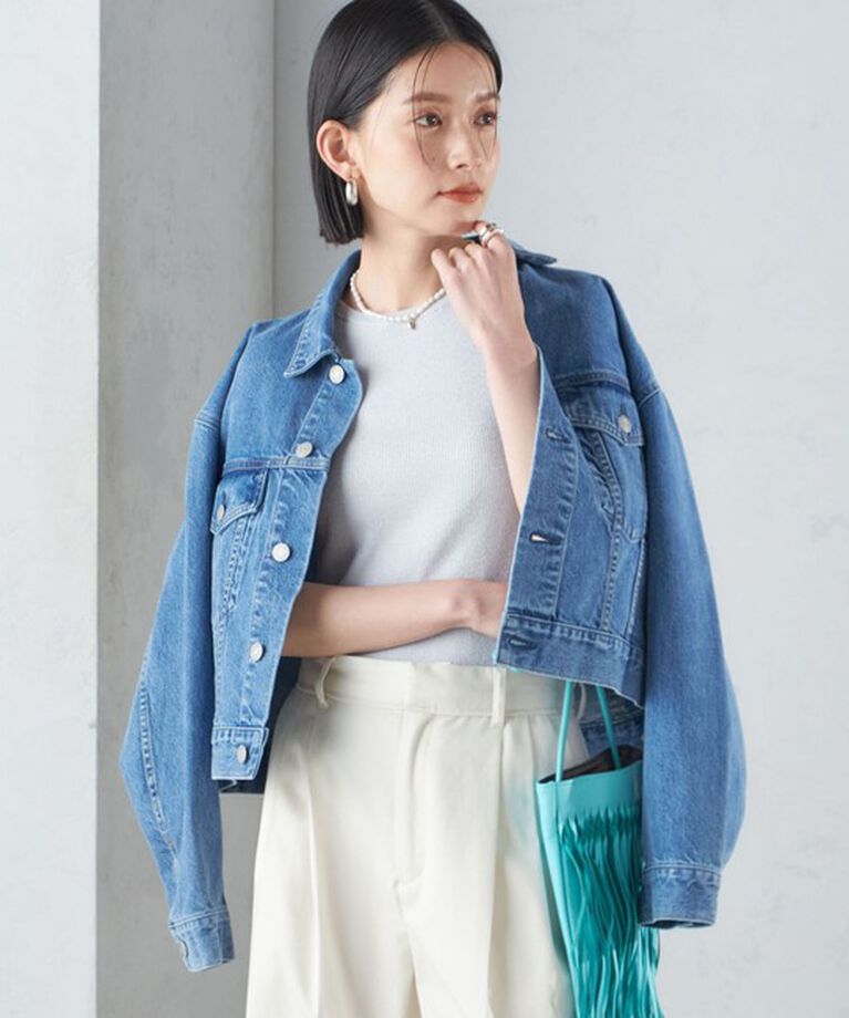 SHIPS for women「〈手洗い可能〉ラメ ノースリーブ ニット」|ニット・セーター|