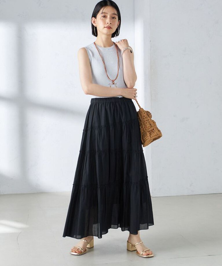 SHIPS for women「〈手洗い可能〉ラメ ノースリーブ ニット」|ニット・セーター|