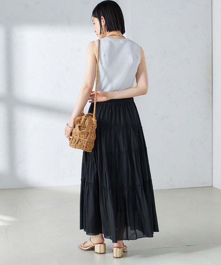 SHIPS for women「〈手洗い可能〉ラメ ノースリーブ ニット」|ニット・セーター|