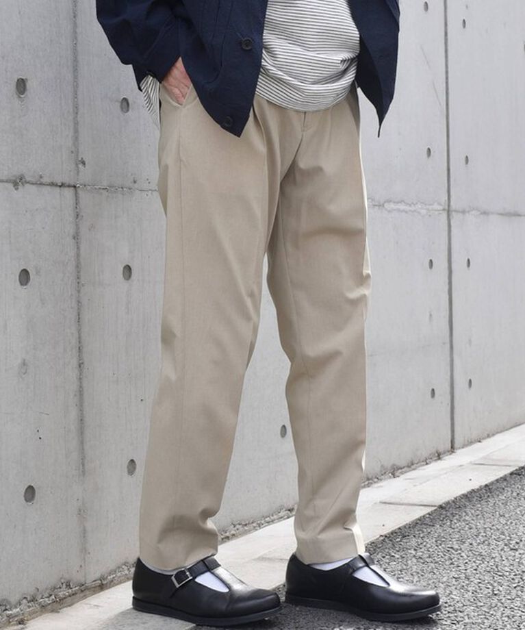 SHIPS any「SHIPS any: COOLMAX ジャストレングス テーパード パンツ ＜セットアップ対応＞◇」|チノ|