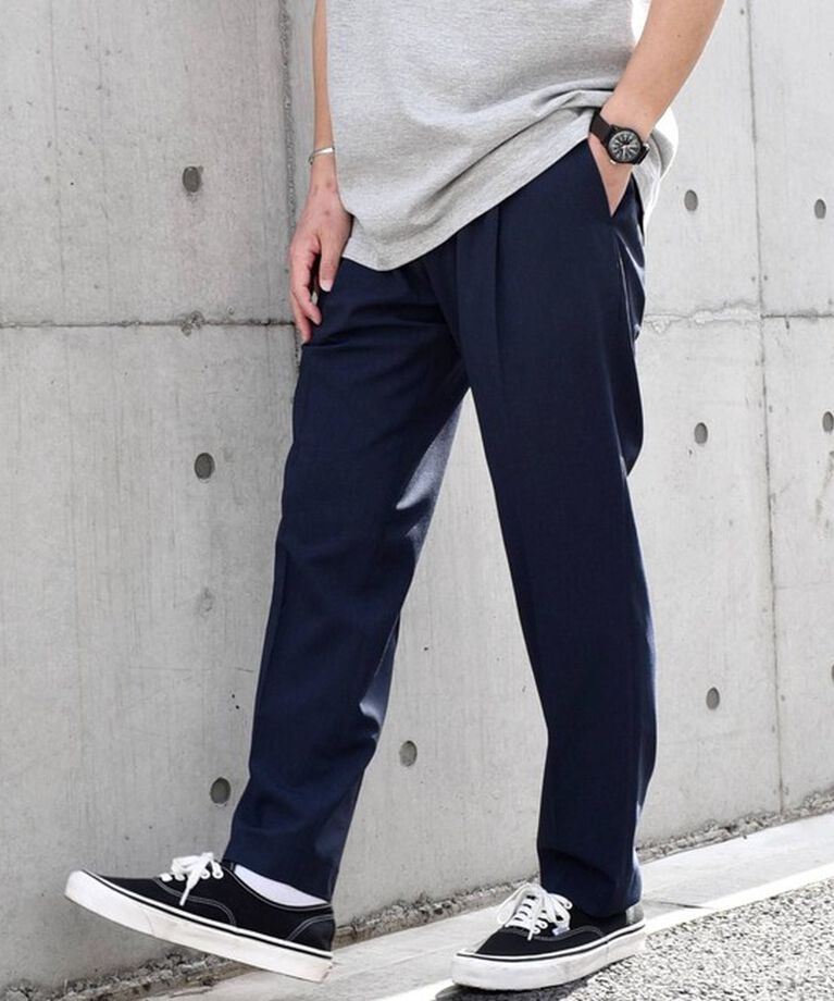 SHIPS any「SHIPS any: COOLMAX ジャストレングス テーパード パンツ ＜セットアップ対応＞◇」|チノ|