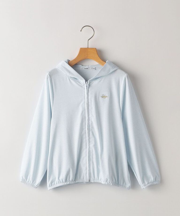 SHIPS KIDS「SHIPS KIDS:80～90cm /〈接触冷感/UVカット〉サンシェード フーディー」|パーカー|ライトブルー