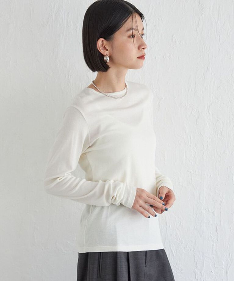 SHIPS for women「Wai＋:〈手洗い可能〉オーガニックコットン カットソー」|Tシャツ・カットソー|