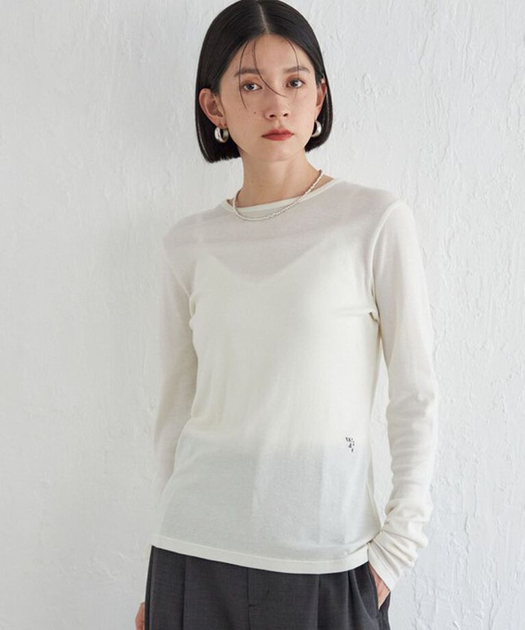 SHIPS for women「Wai＋:〈手洗い可能〉オーガニックコットン カットソー」|Tシャツ・カットソー|