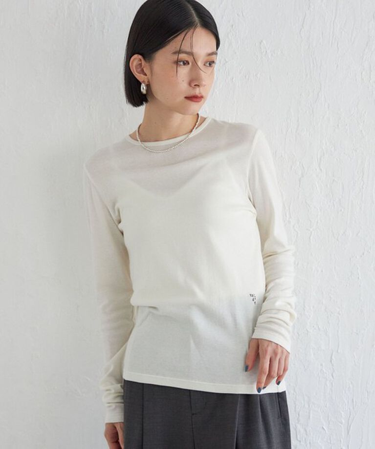 SHIPS for women「Wai＋:〈手洗い可能〉オーガニックコットン カットソー」|Tシャツ・カットソー|