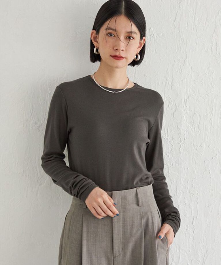 SHIPS for women「Wai＋:〈手洗い可能〉オーガニックコットン カットソー」|Tシャツ・カットソー|