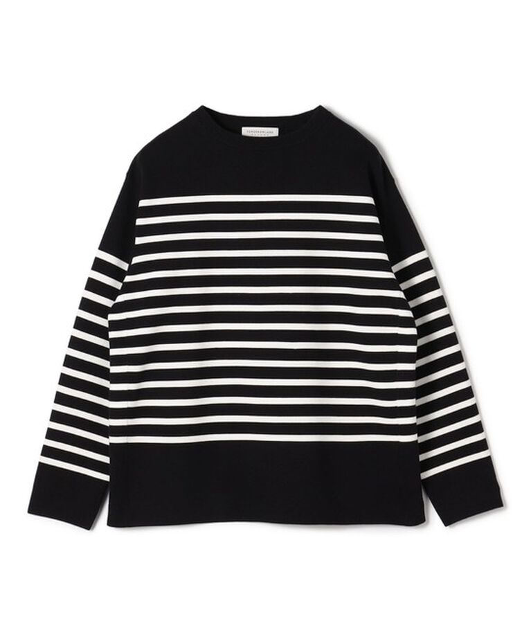 TOMORROWLAND MENS「TOMORROWLAND TRICOT スビンコットン ニットバスクシャツ」|ニット・セーター|18 ブラック系