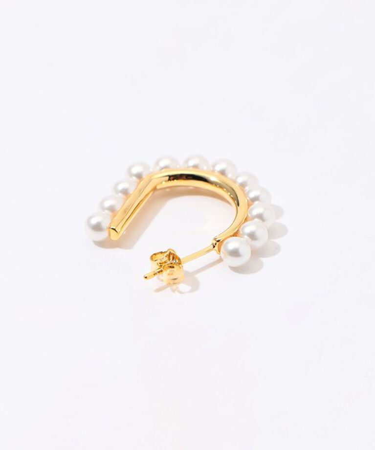 TOMORROWLAND GOODS「【別注】januka × TOMORROWLAND パールフープピアス」|ピアス|