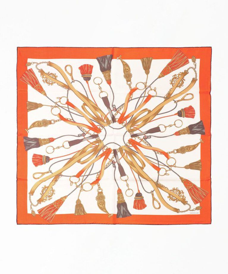 TOMORROWLAND GOODS「TOMORROWLAND タッセルプリントスカーフ」|バンダナ・スカーフ|