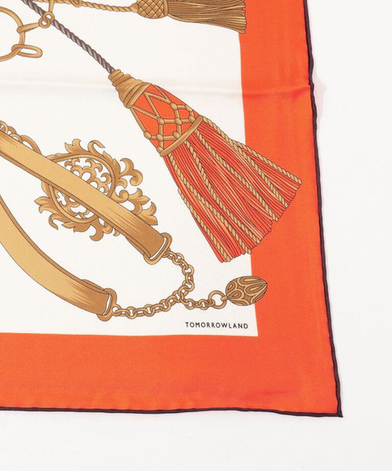 TOMORROWLAND GOODS「TOMORROWLAND タッセルプリントスカーフ」|バンダナ・スカーフ|