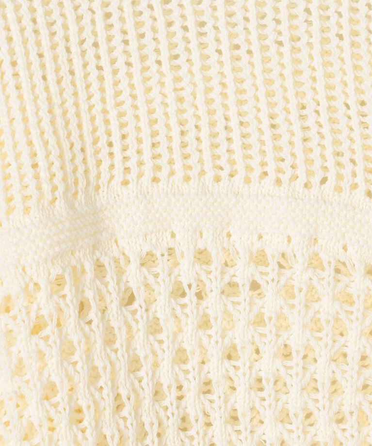 MACPHEE「【WEB限定】コットンレーシー クルーネックカーディガン」|カーディガン|