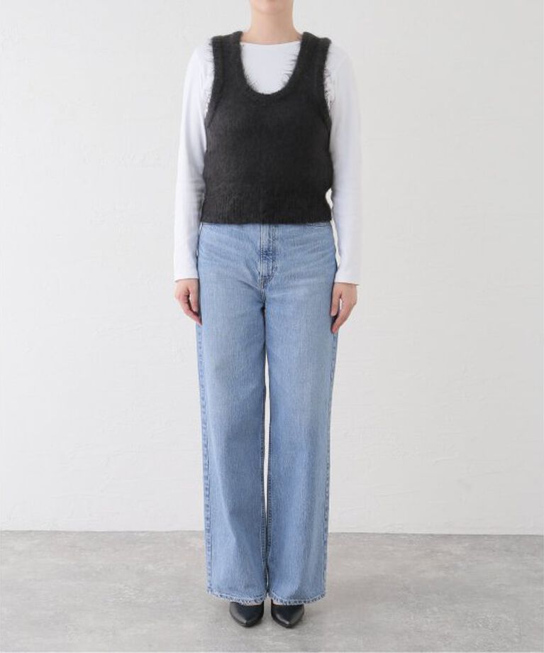 IENA LA BOUCLE「AURALEE/オーラリー BRUSHED SUPER KID MOHAIR MIX ニット A24AT06KM」|ベスト・ジレ|