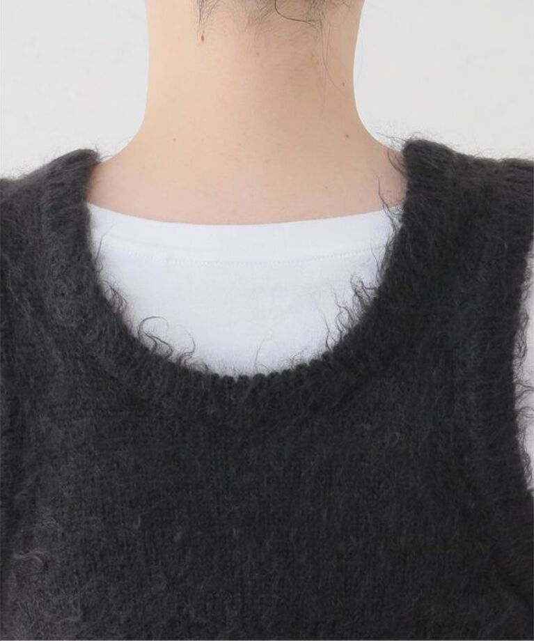 IENA LA BOUCLE「AURALEE/オーラリー BRUSHED SUPER KID MOHAIR MIX ニット A24AT06KM」|ベスト・ジレ|