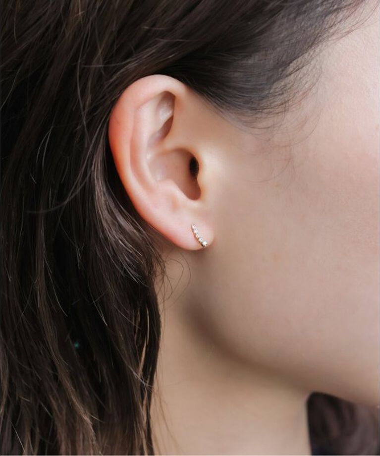 SLOBE IENA「《WEB/一部店舗限定》SLOBE サークルピアス」|ピアス|ゴールド